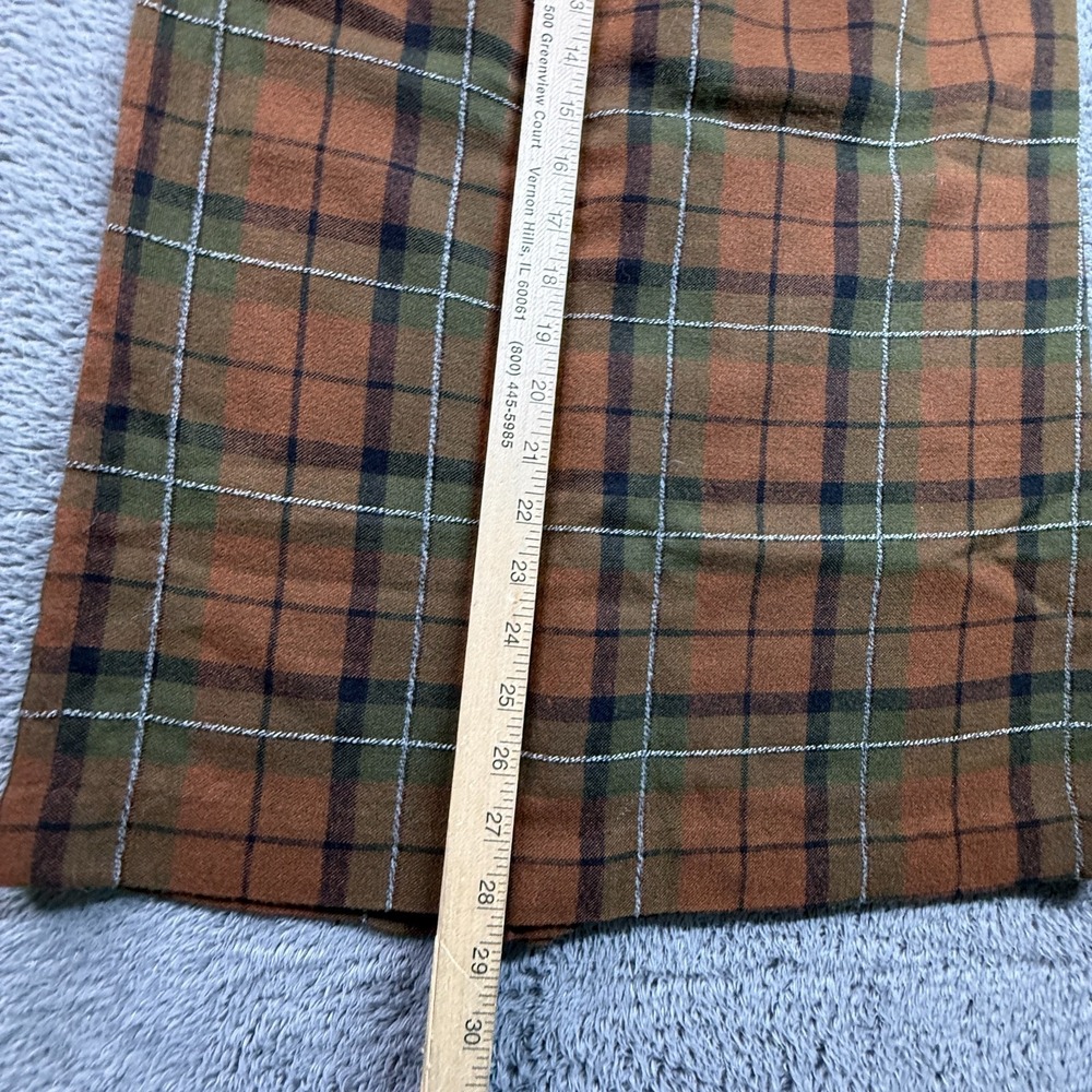 Vintage 60s 70s Mr Do Plaid Pencil Skirt High Waist Wool Blend Midi Womens XS - Picture 6 of 8
